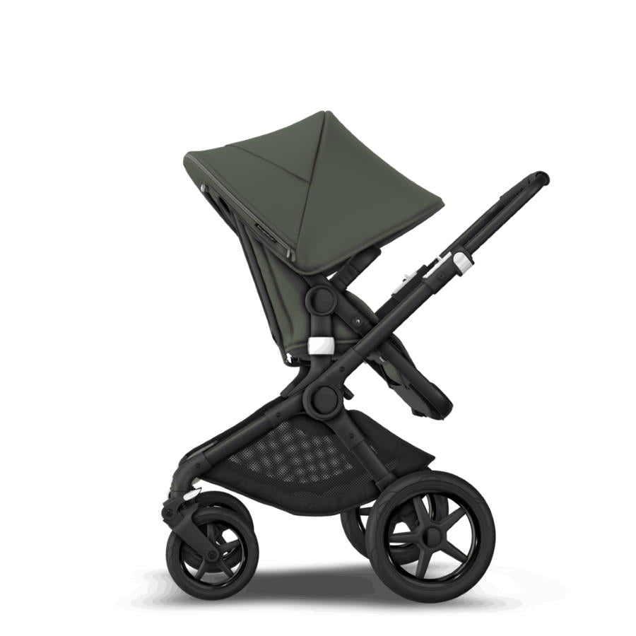 Bugaboo - Fox3 Complete Stroller in Black/Forest Green - Forest Green