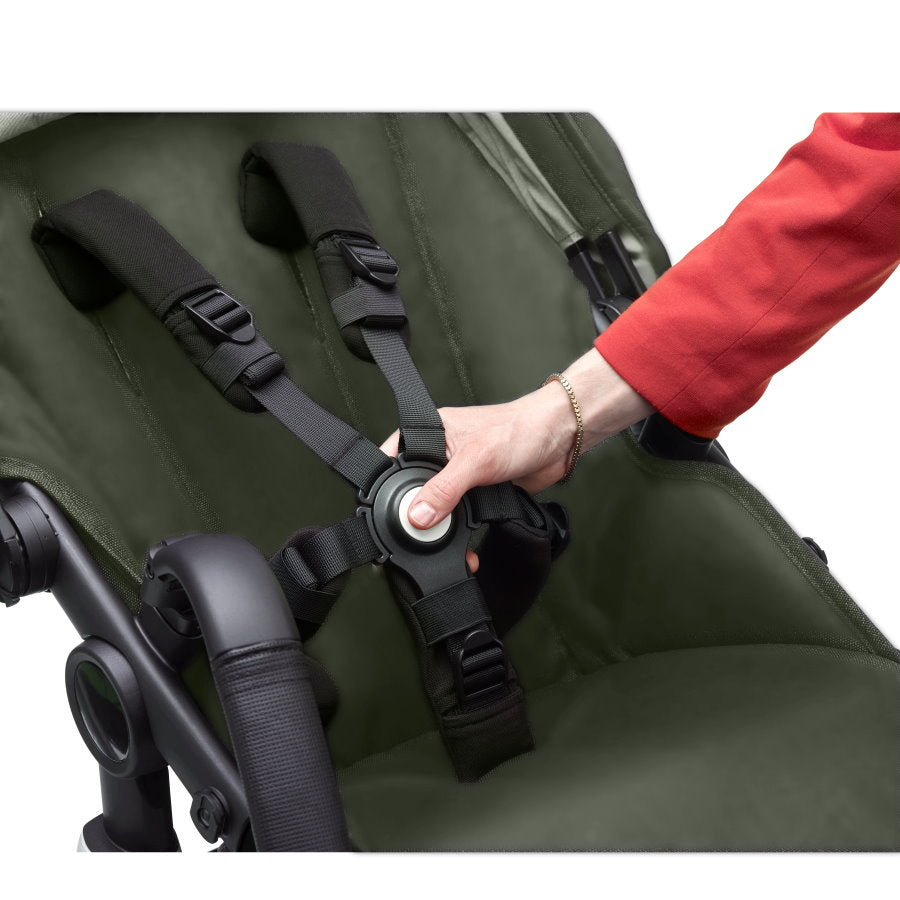 Bugaboo - Fox3 Complete Stroller in Black/Forest Green - Forest Green