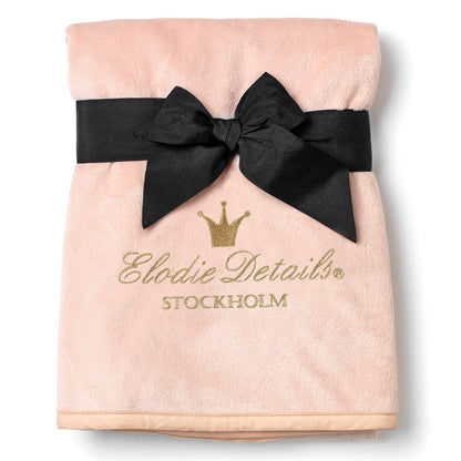Pearl Velvet Blanket - Powder pink