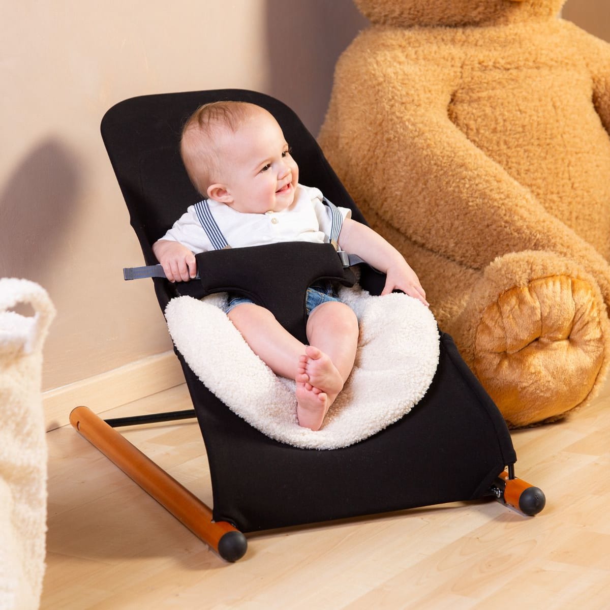 Childhome Evolux Bouncer Black/Nut