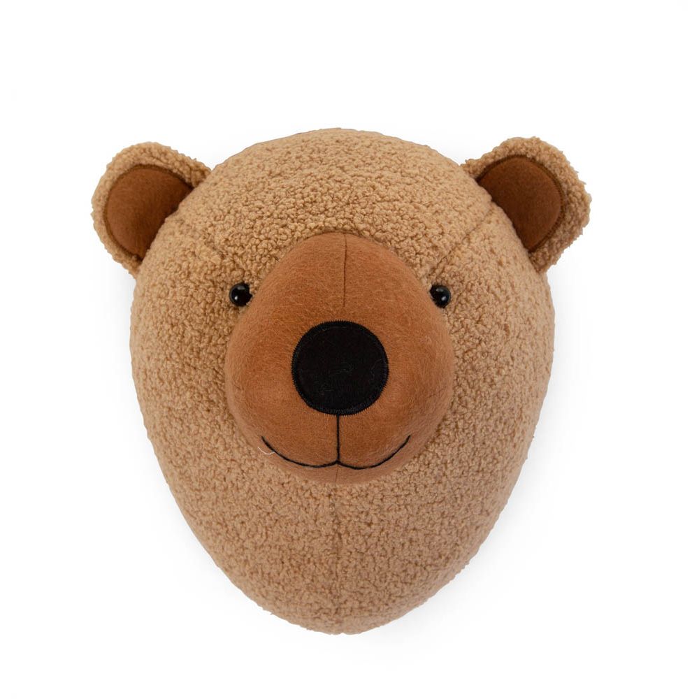 Felt Head Wall Deco Teddy Bear