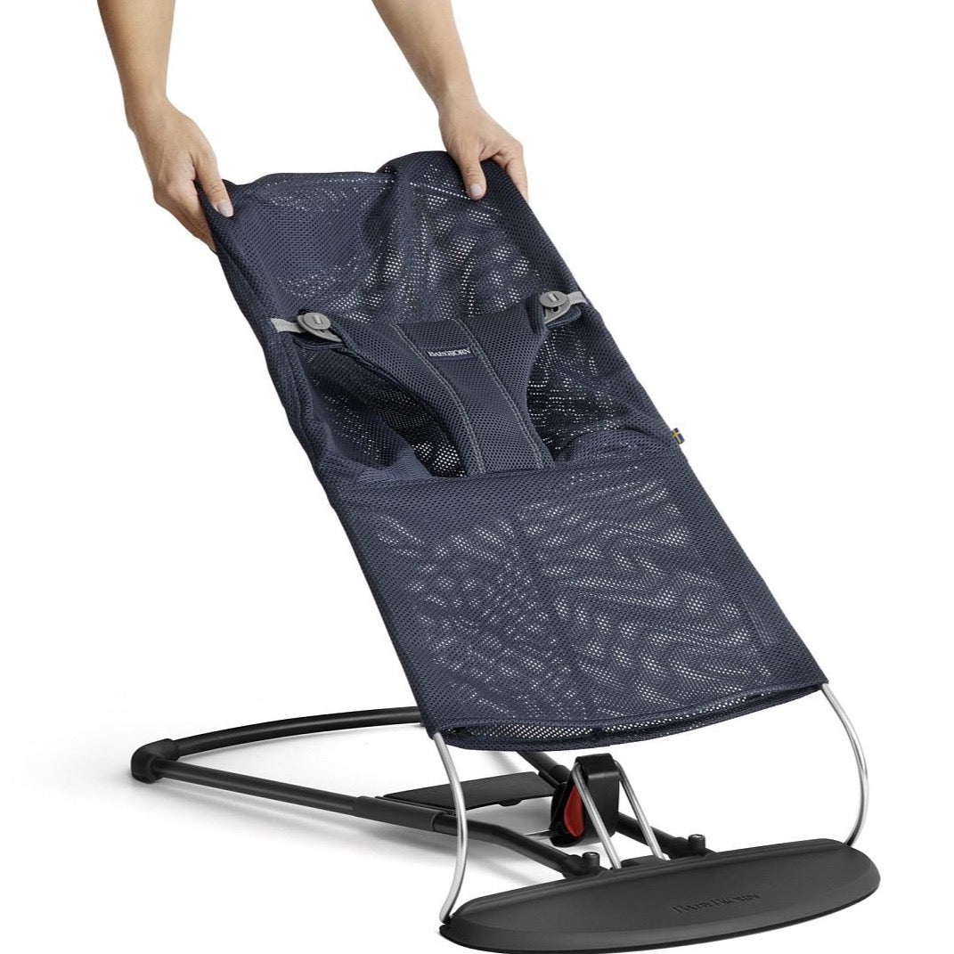 Fabric Seat Bouncer Bliss - Navy Blue, Mesh