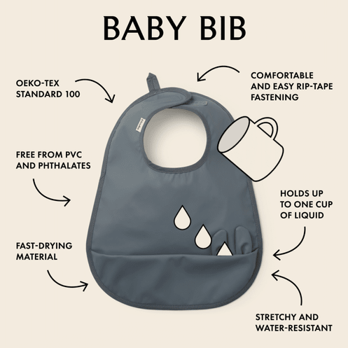 Elodie Details - Baby Bib - Tender Blue Bunny