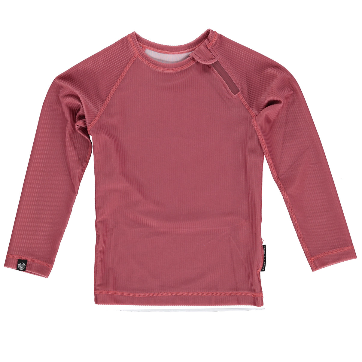 Garnet Ribbed Tee  Long Sleeve