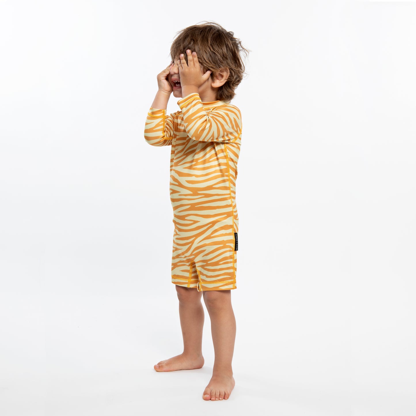 Golden Tiger Baby Swimsuit  Long Sleeve