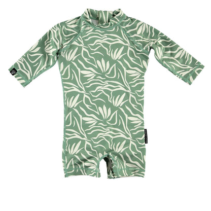 Hello Tropical Baby Suit  Long Sleeve
