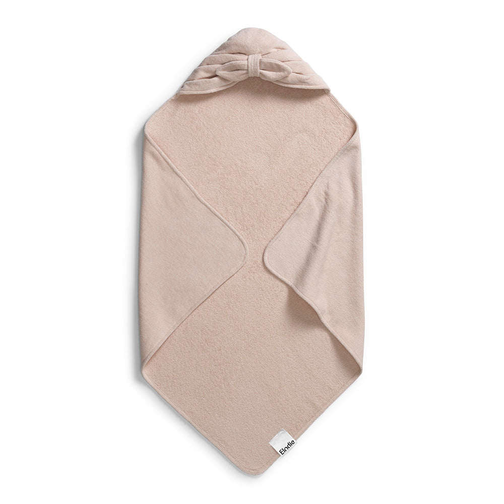 Hooded Towel - Powder Pink Bow