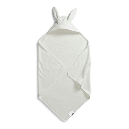 Hooded Towel - Vanilla White Bunny