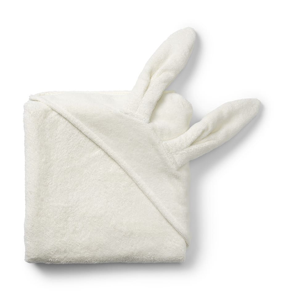Hooded Towel - Vanilla White Bunny