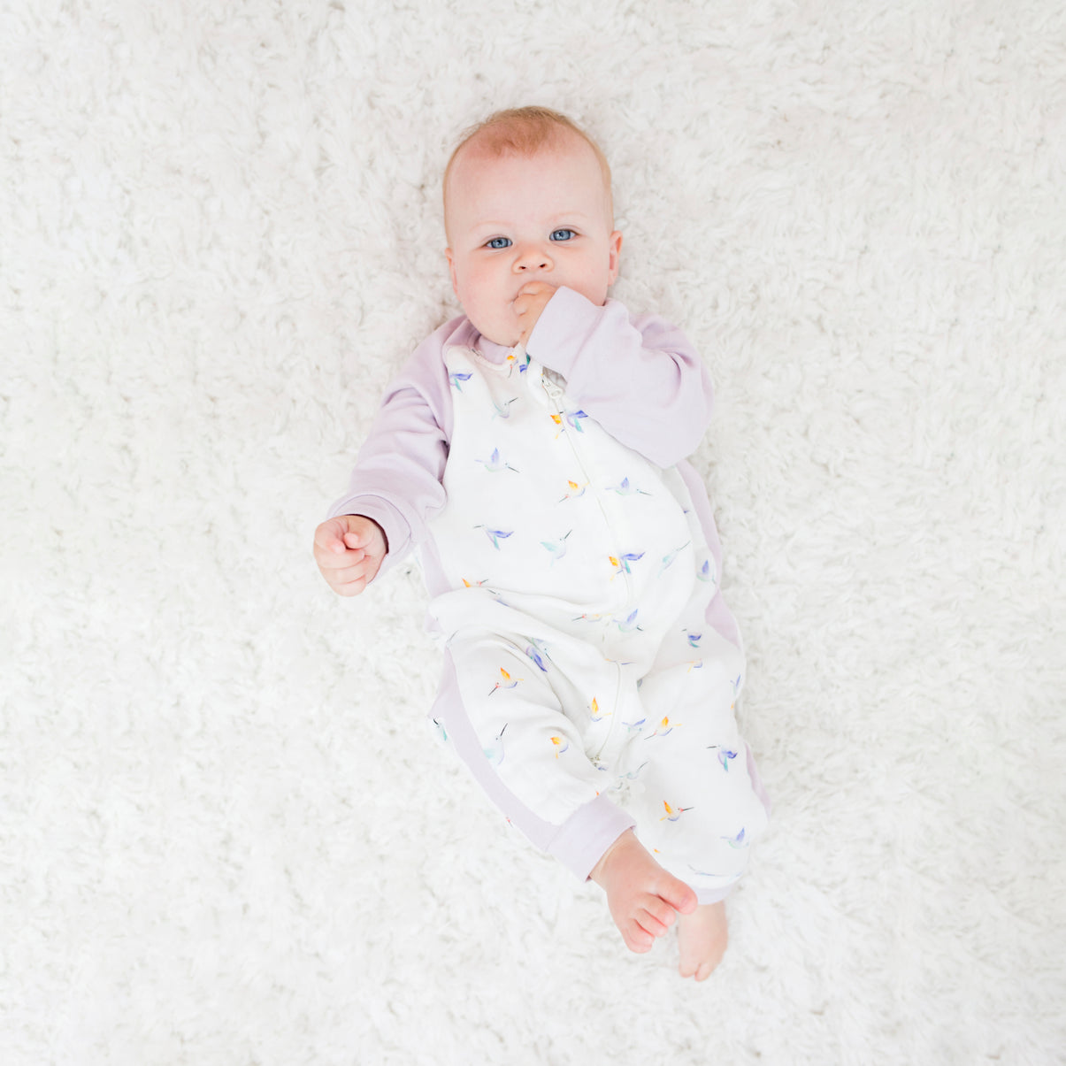 Sleepsuit in Hummingbirds - M (18 - 2.5 Y)