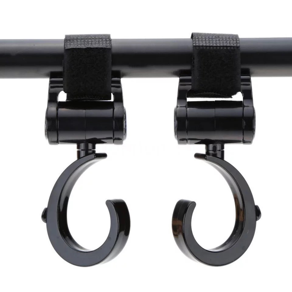 Pikkaboo - 2pcs Multi Purpose 360 Swivel Hooks - Black