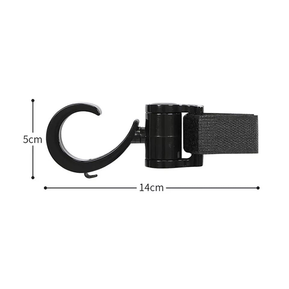 Pikkaboo - 2pcs Multi Purpose 360 Swivel Hooks - Black