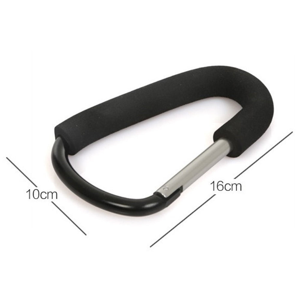 Pikkaboo Universal Non-Slip Metal Stroller Hook -Black