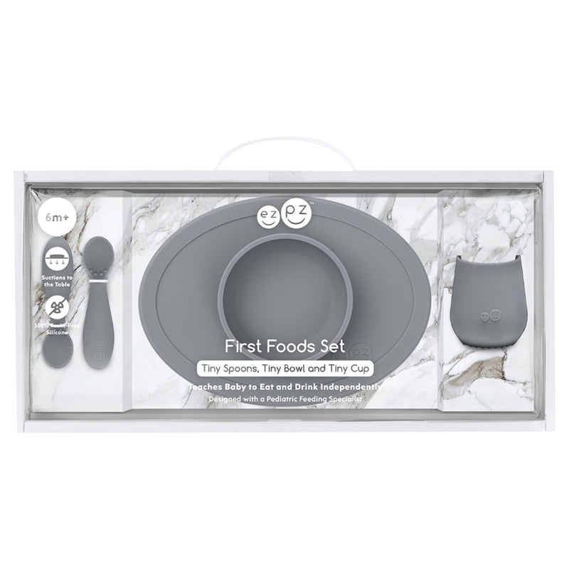 Ezpz - First Food Set - Grey
