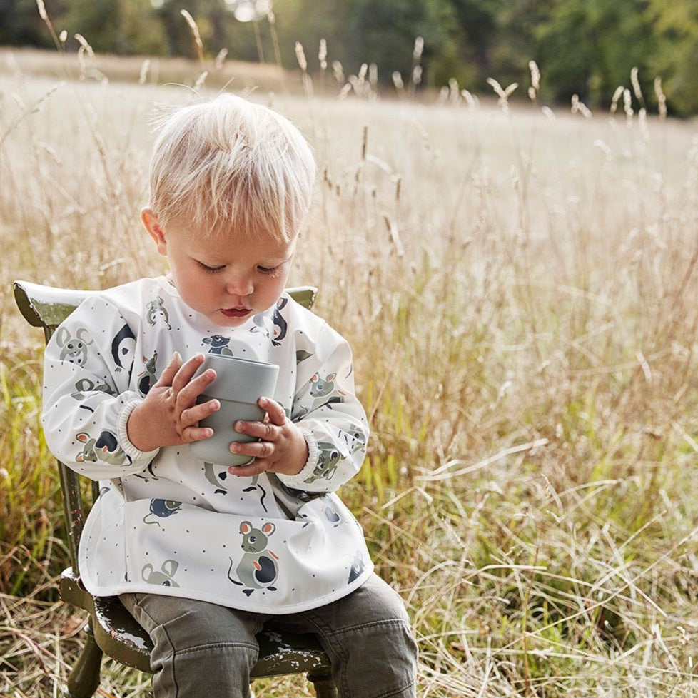 Elodie Details -  Longsleeved Baby Bib - Forest Mouse