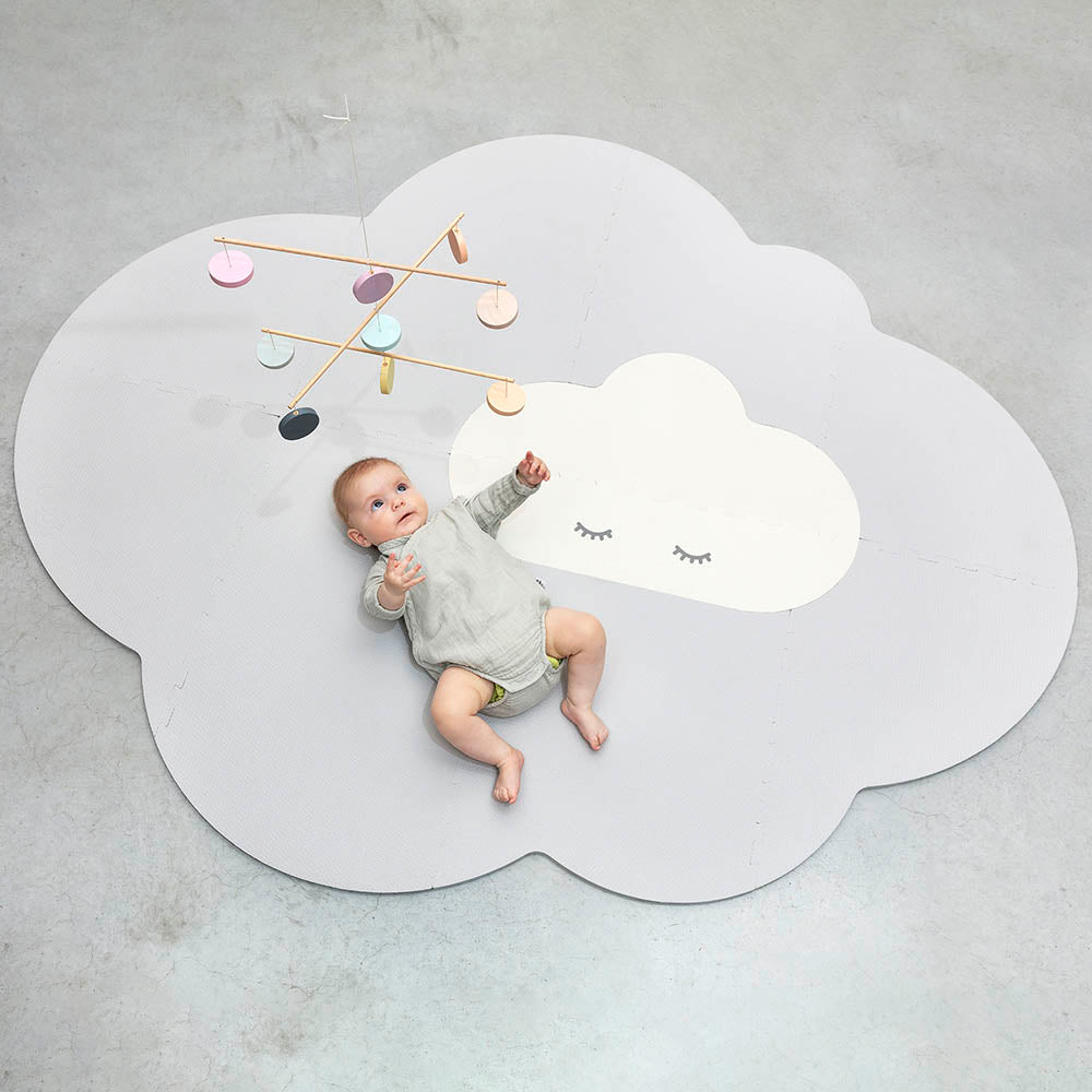 Quut -Playmat Cloud Large -Pearl Grey.