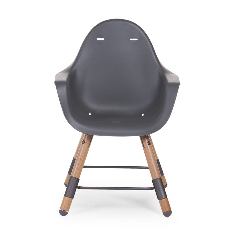 Childhouse Evolu 2 Chair with Bumper -Natural/Anthracite, Black
