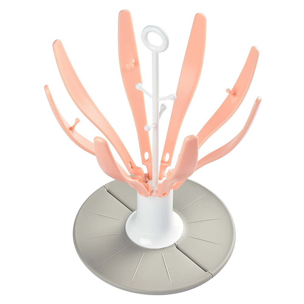 Flower Foldable Draining Rack - Pink