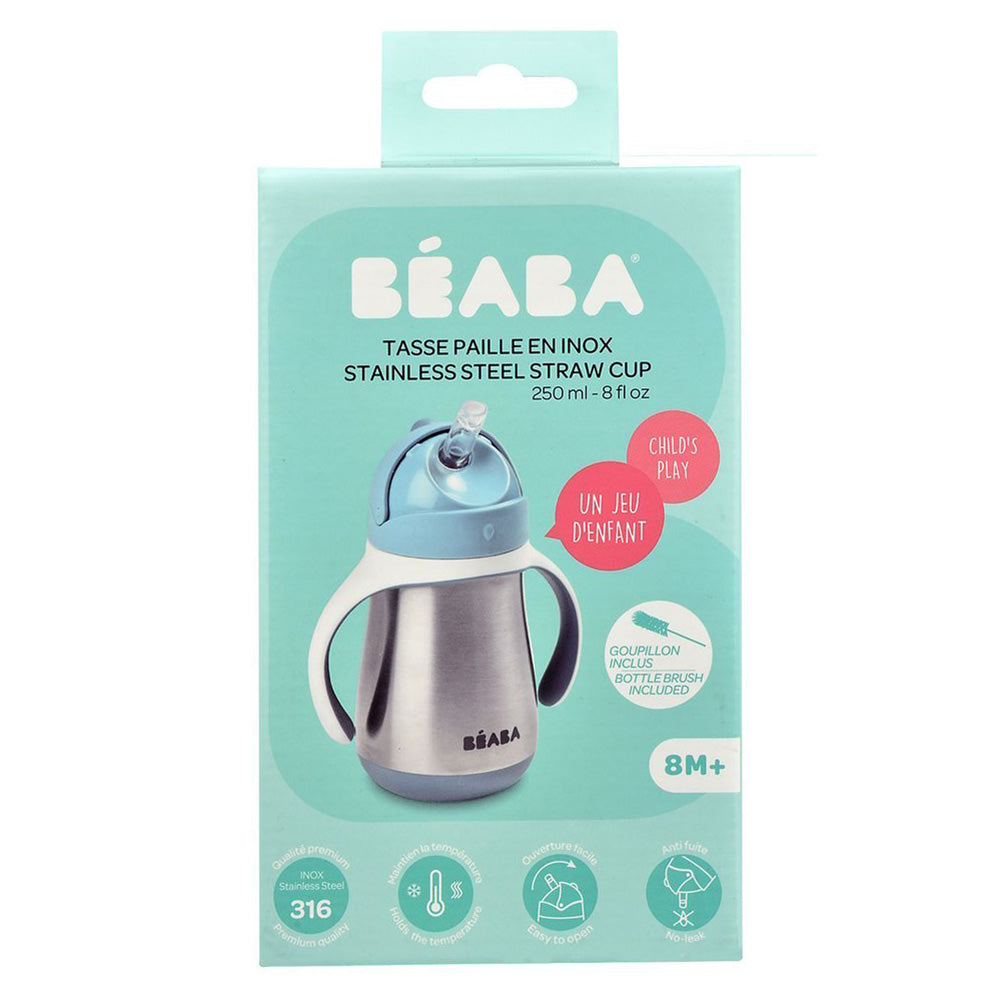 Stainless Steel Straw Cup - Windy Blue