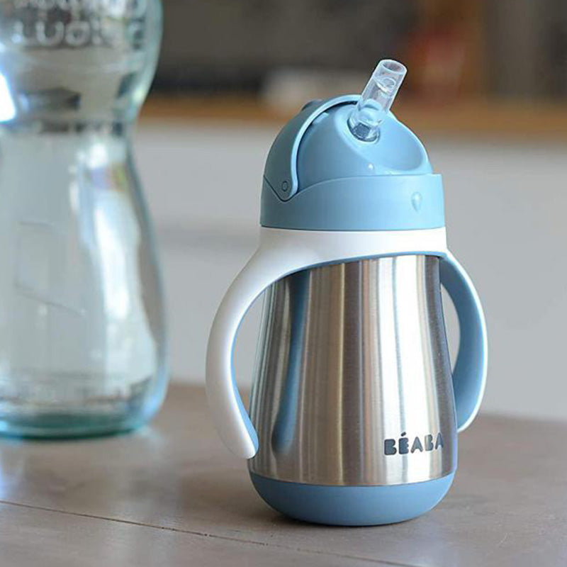 Stainless Steel Straw Cup - Windy Blue