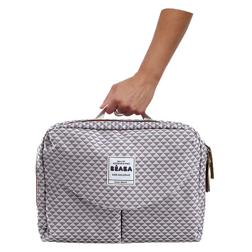 Geneva II Changing Bag Play Print Grey Elli Junior