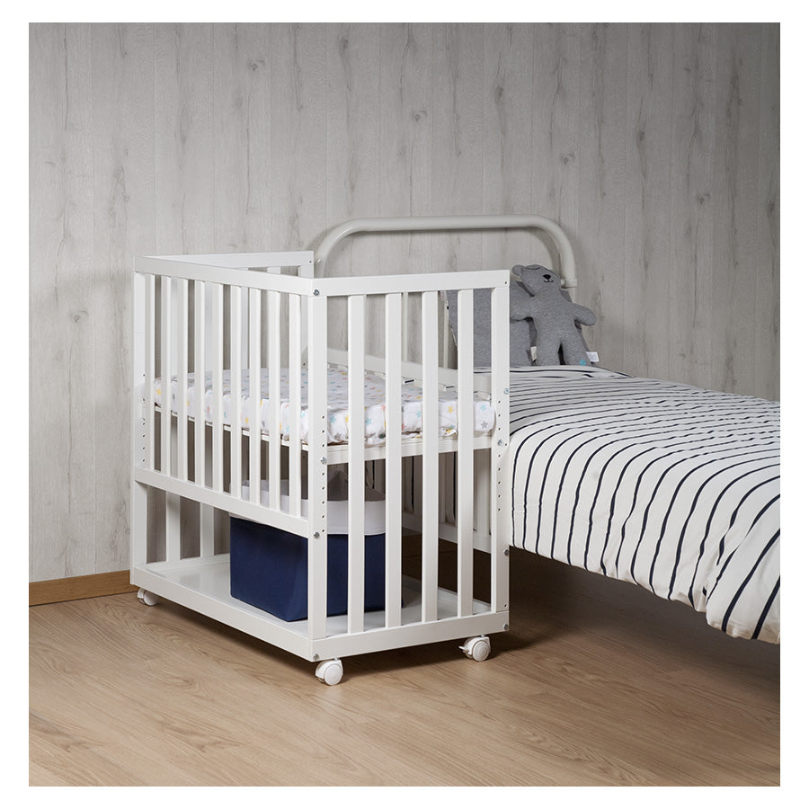 منزل الأطفال -سرير الجانب 50 × 90 سم -أبيض