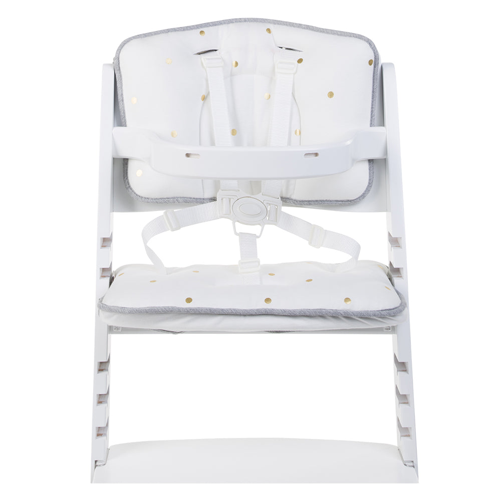 Childhouse -Baby Grow Chair Cushion Reducer Jersey Gold Dots -White 