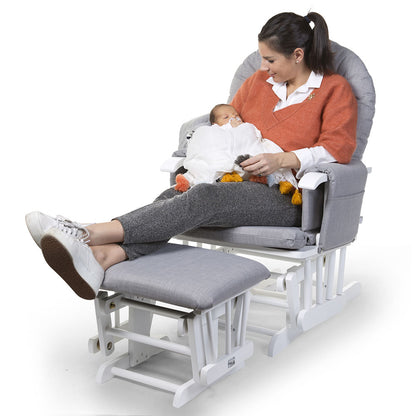 Childhome - Gliding Chair With Footrest - Grey
