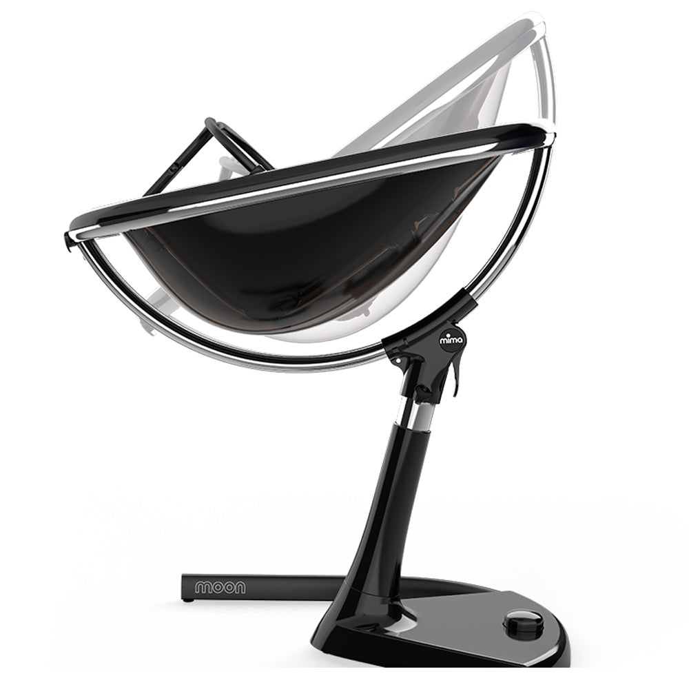 Moon Highchair with Footrest - Black