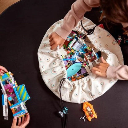 Play and Go - Mini Playmat and Storage Bag - Rainbow