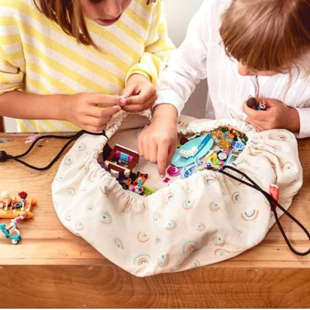 Play and Go - Mini Playmat and Storage Bag - Rainbow
