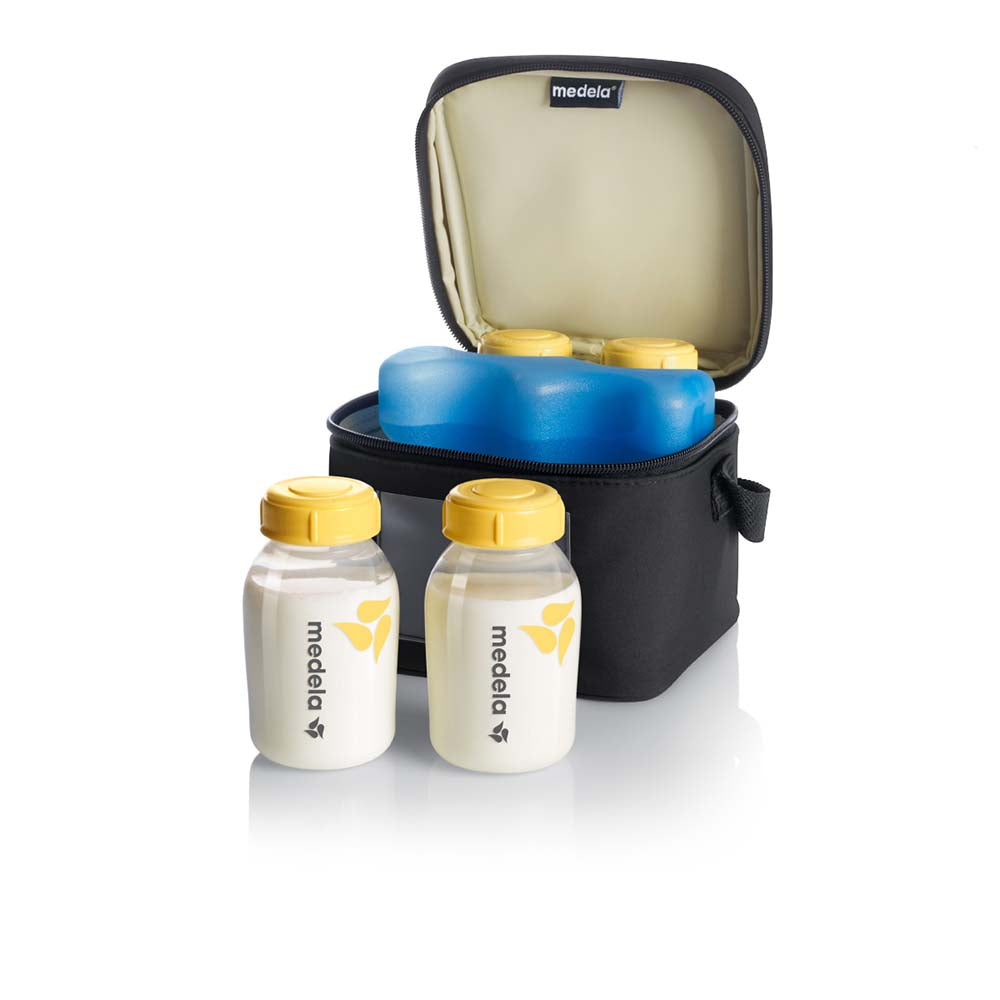 Medela - Breast Milk Cooler with 4 Breastmilk Bottles