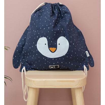Trixie - Drawstring Bag - Mr. Penguin