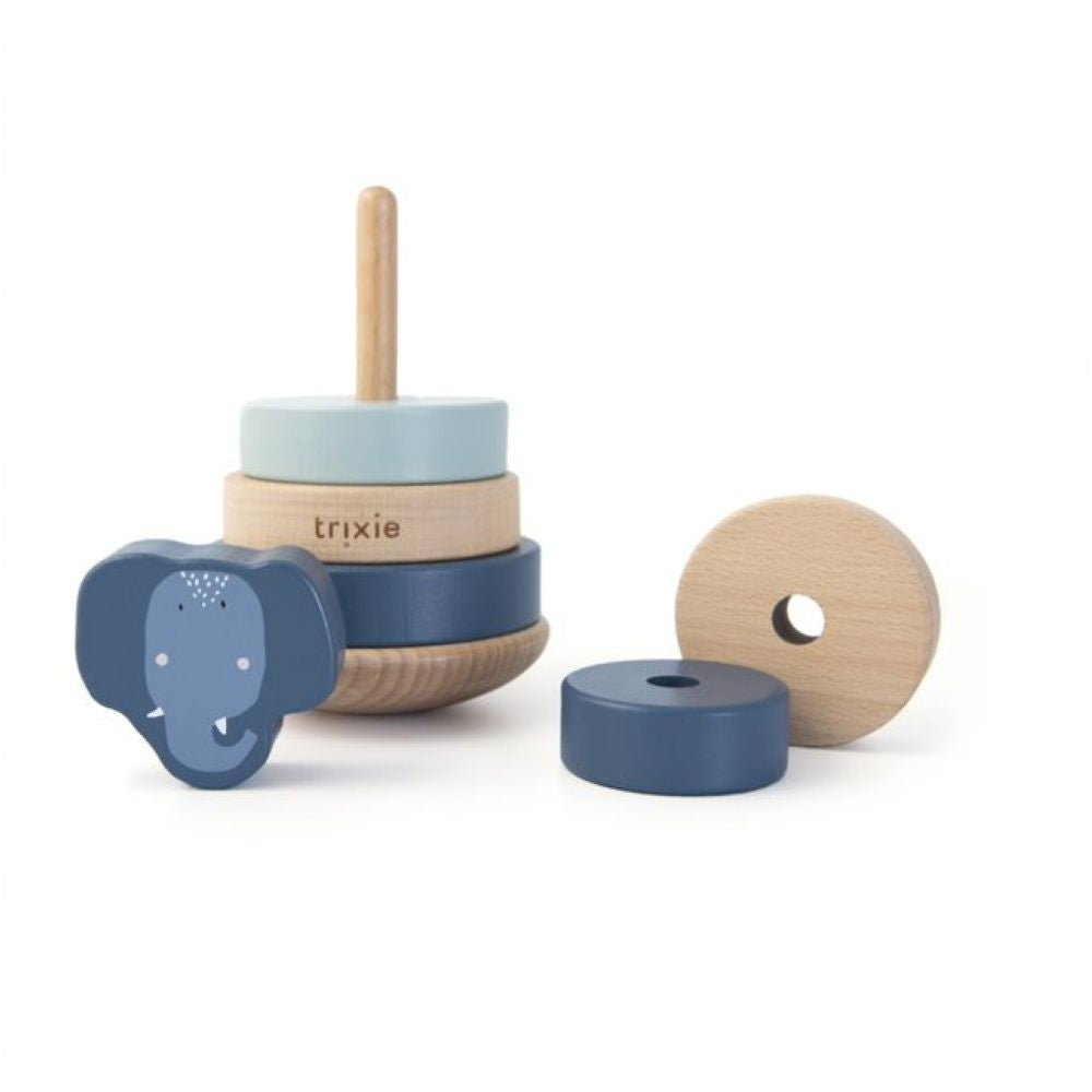 Trixie - Wooden Stacking Toy - Mrs. Elephant