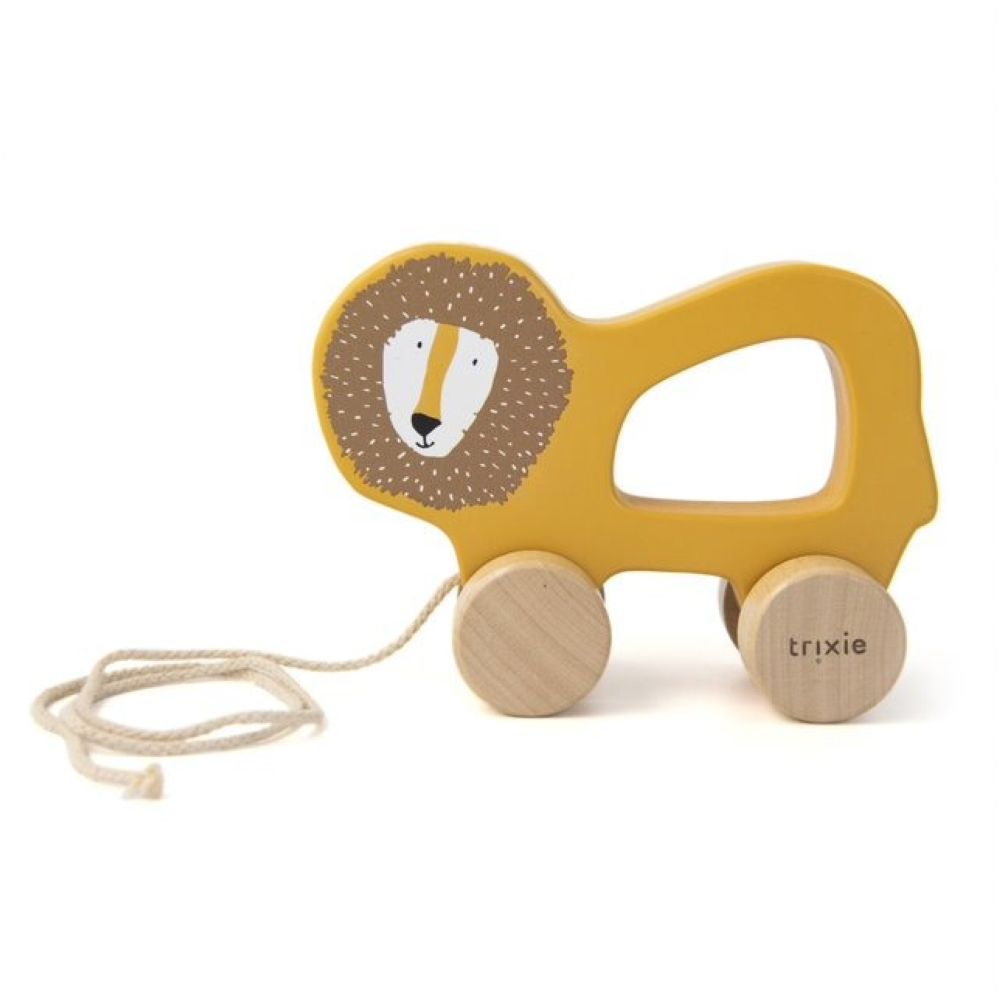 Trixie - Wooden Pull Along Toy - Mr. Lion