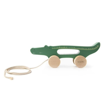 Trixie - Wooden Pull Along Toy - Mr. Crocodile