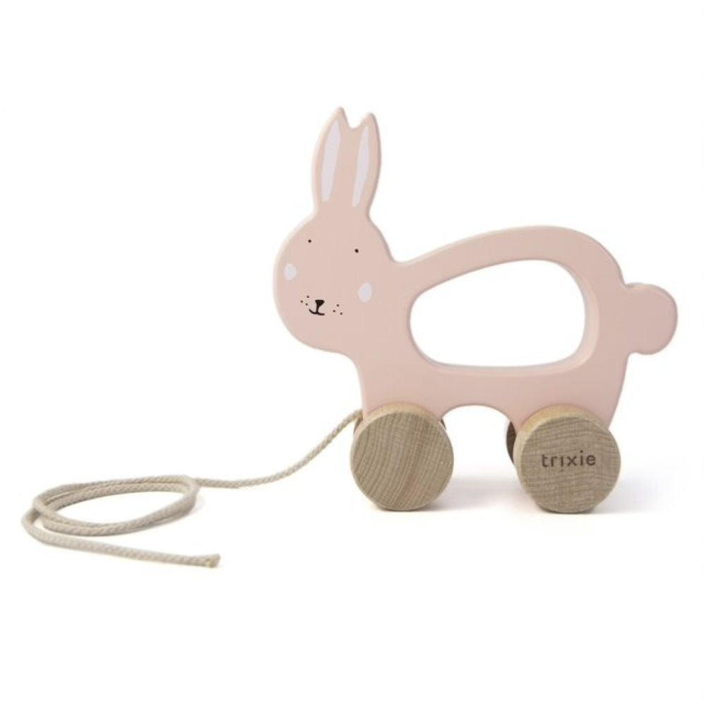 Trixie - Wooden Pull Along Toy - Mrs. Rabbit