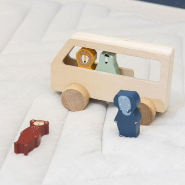 Wooden Animal Bus