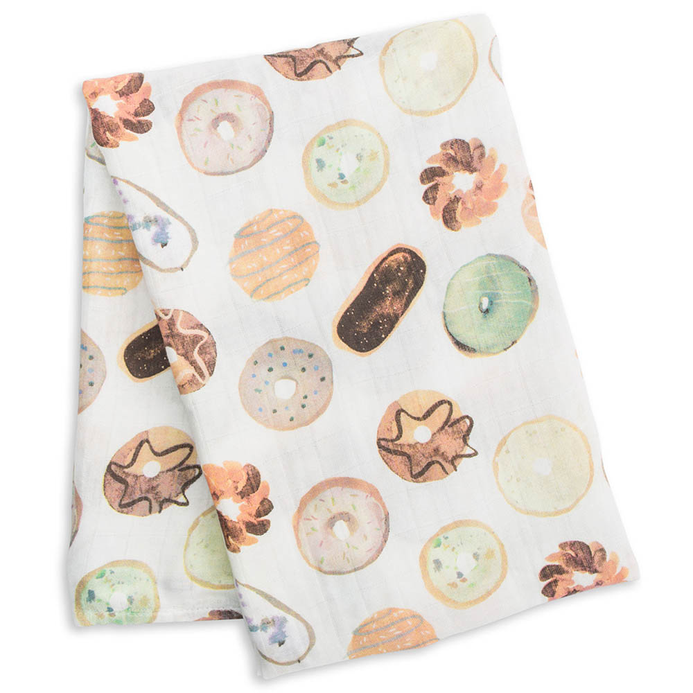 Bamboo Muslin Swaddle Blankets - Baby Blues