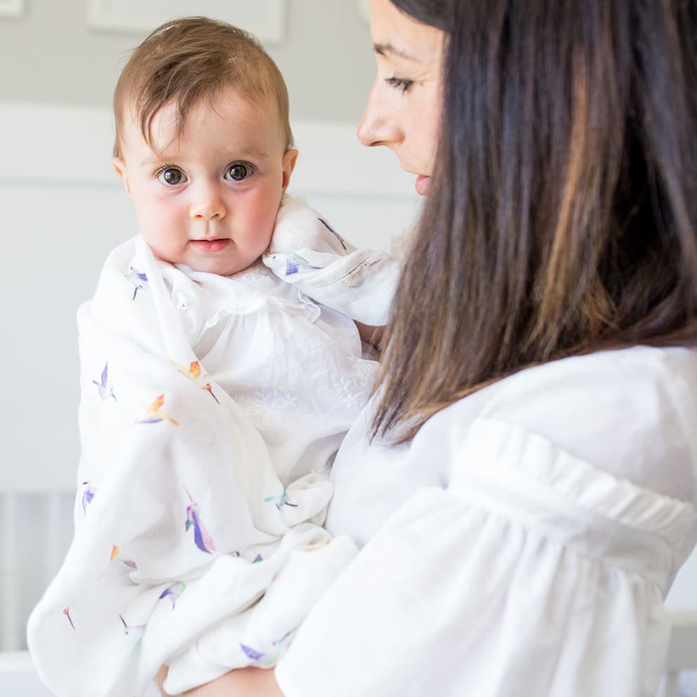 Bamboo Muslin Swaddle Blankets - Pretty Pink