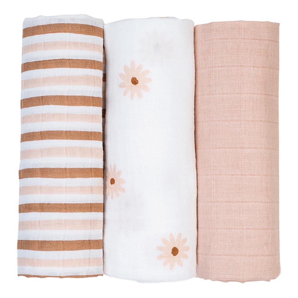 Mini Muslin Cloths - Daisies