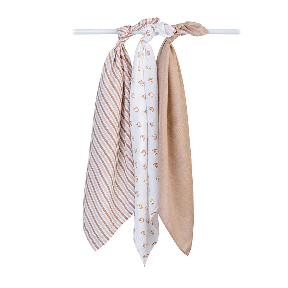 Mini Muslin Cloths - Rainbow