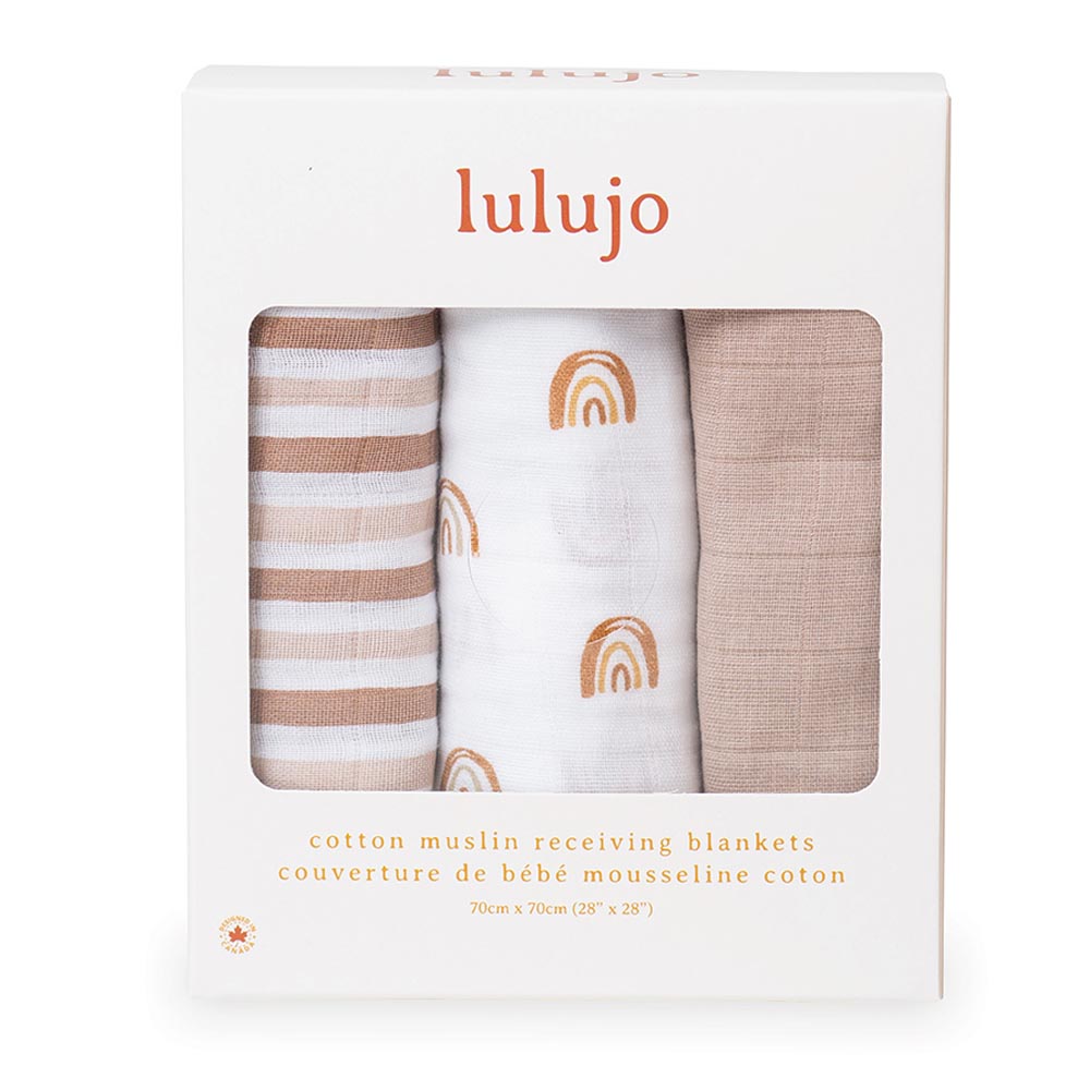 Mini Muslin Cloths - Rainbow