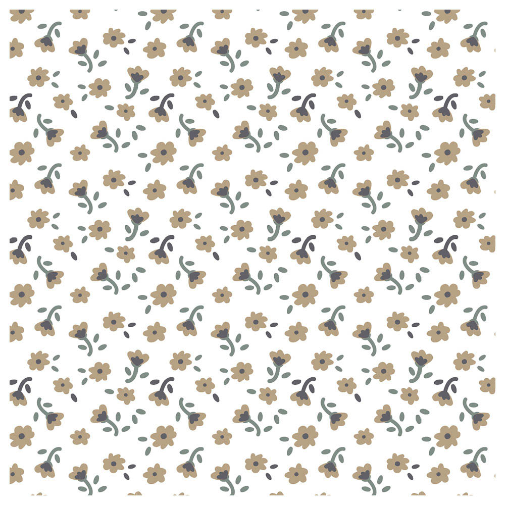 Lulujo -Muslin crib Sheet (135cm x 70cm) -Vintage Floral.