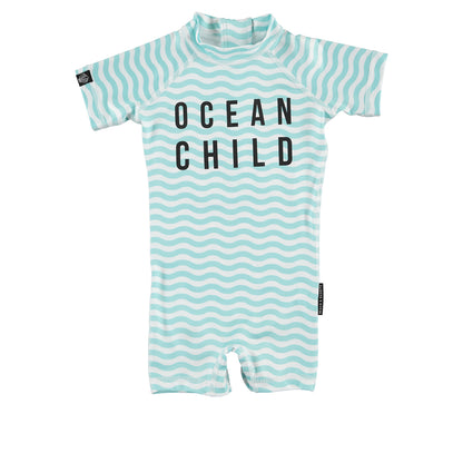 Ocean Child Baby Swimsuit  Short Sleeve