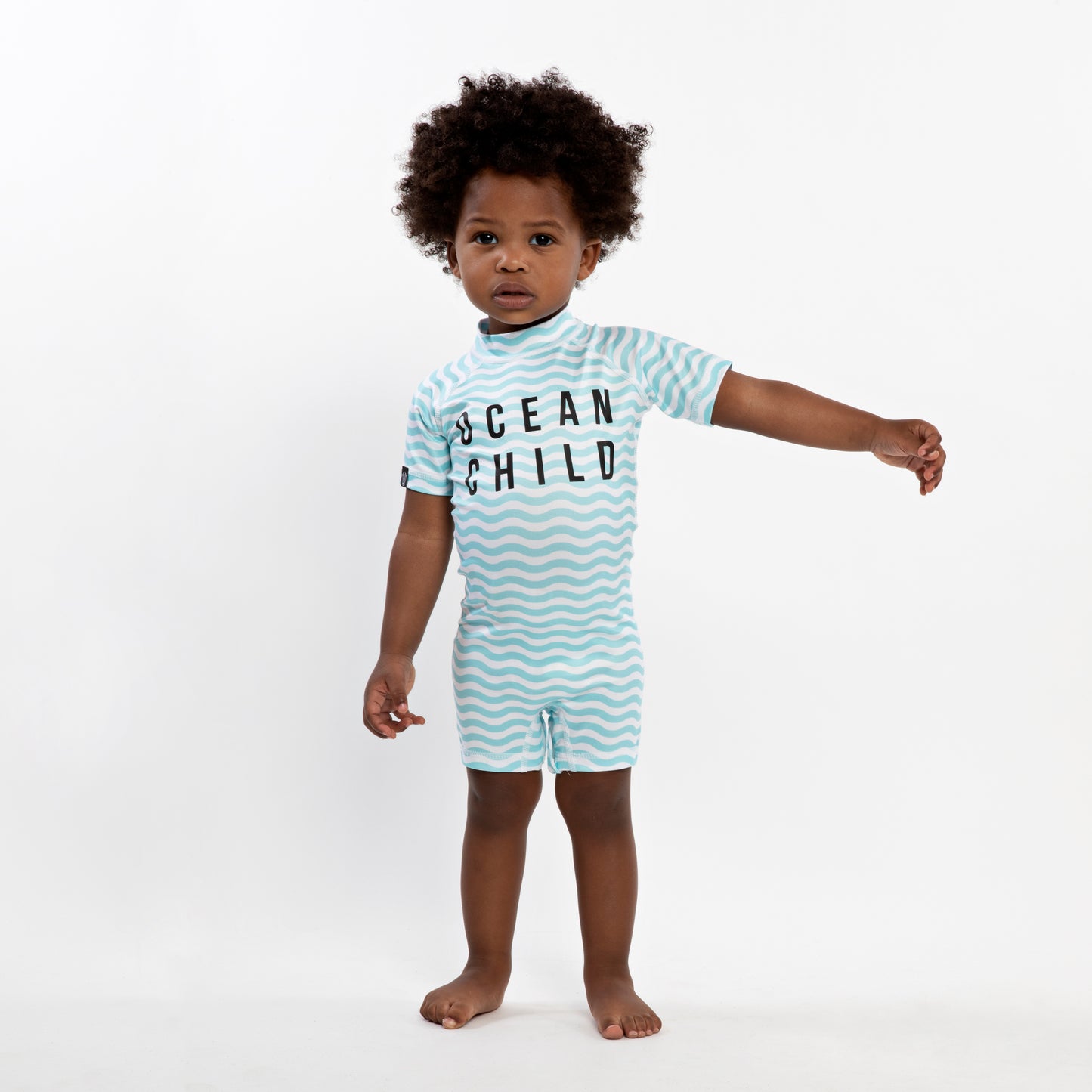 Ocean Child Baby Swimsuit  Short Sleeve