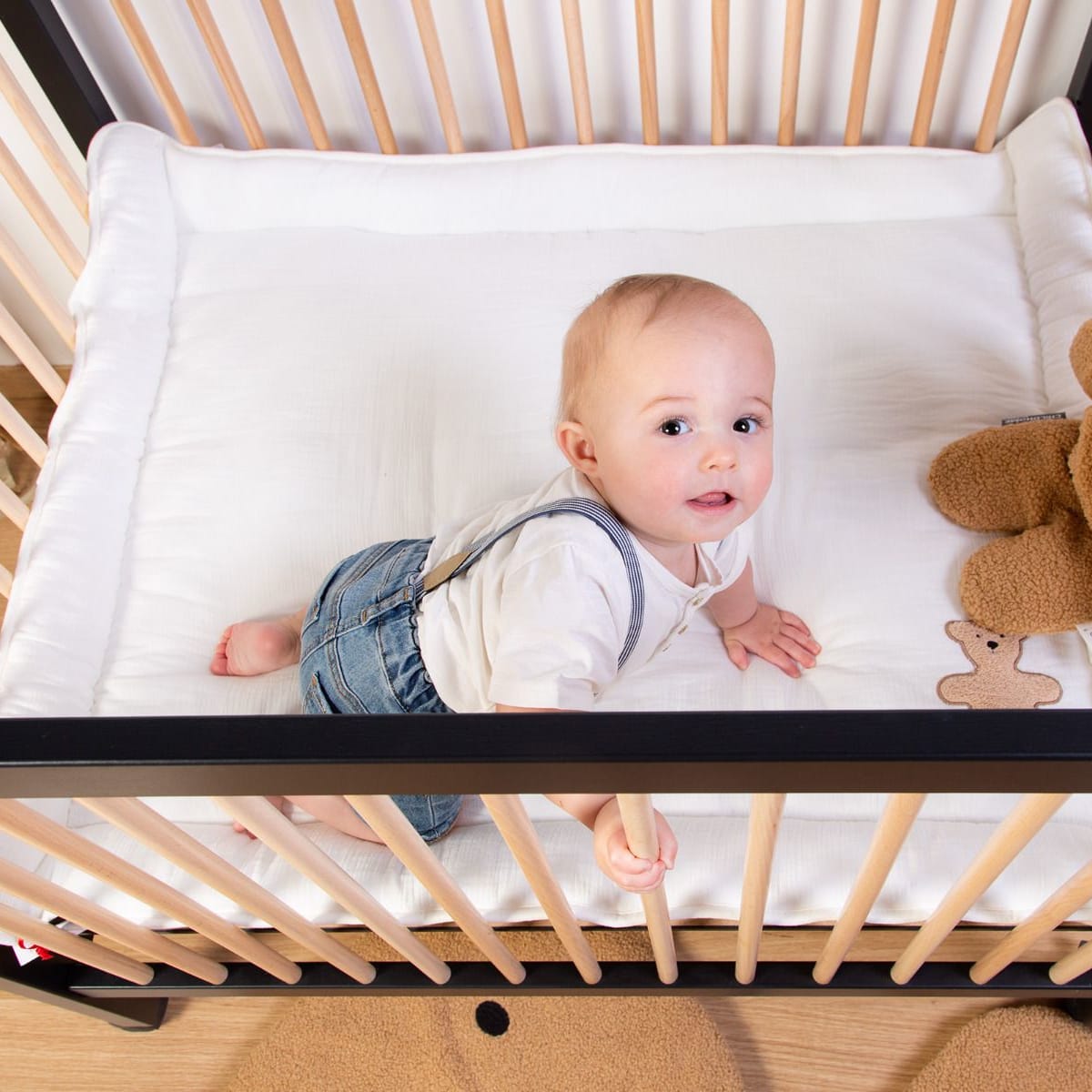 Playpen 97 Wood - Black/Natural