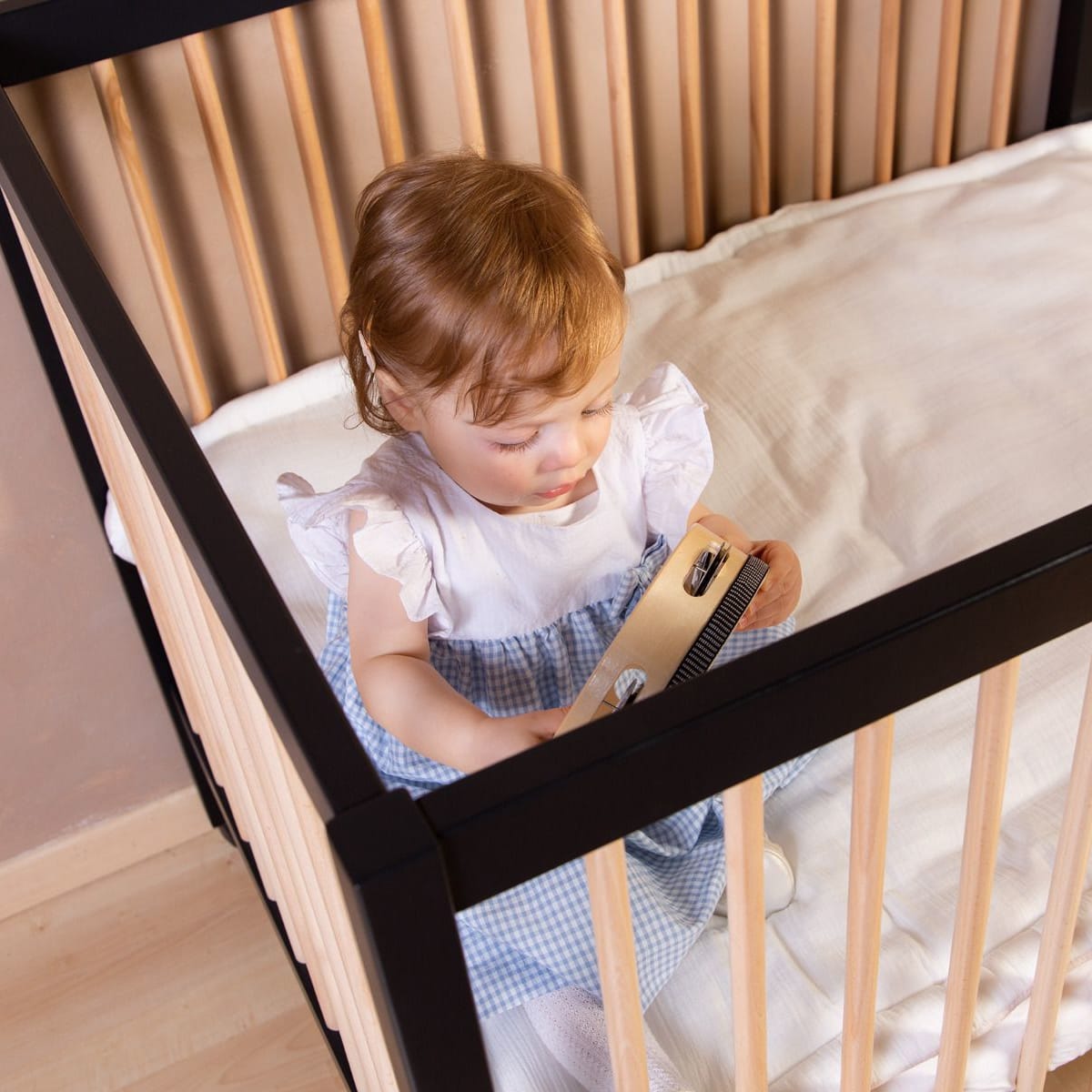 Playpen 97 Wood - Black/Natural