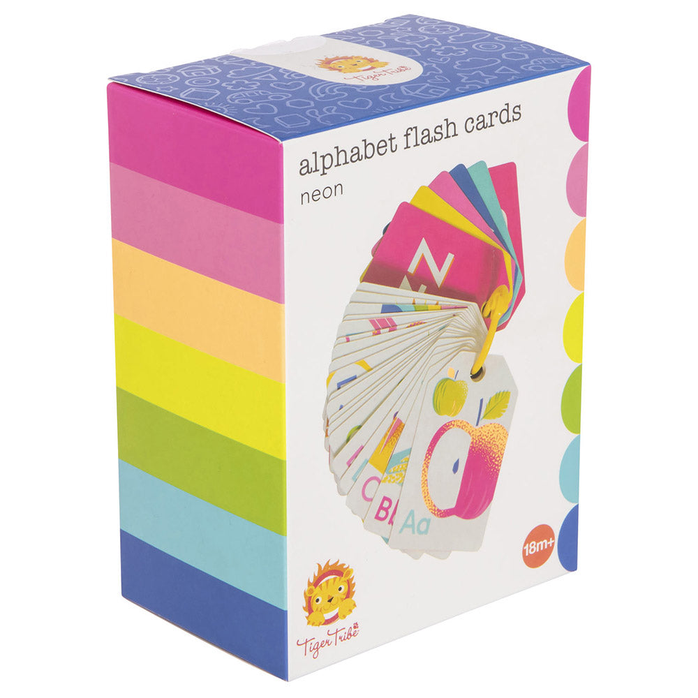 Tiger Tribe - Alphabet Flash Cards - Neon