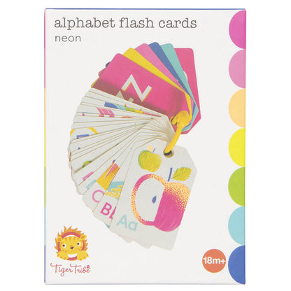 Tiger Tribe - Alphabet Flash Cards - Neon